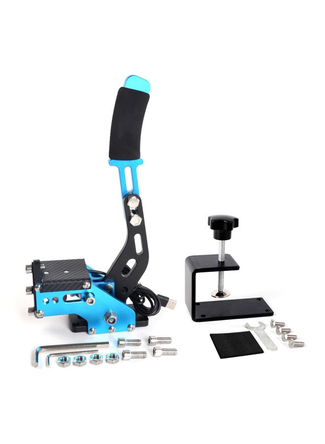 Drive-free Linear Drift Racing Game Handbrake PC Game Simulator USB Computer Dust AC Racing Plan G29-Product Color:Blue Handbrake + Clamp  - Image 1