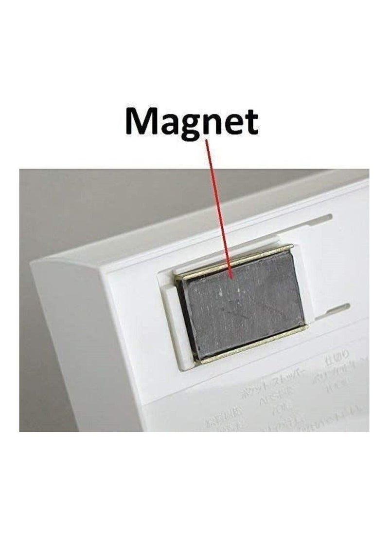 AMM - 5 in 1 Magnetic Tissue Paper Roll Holder Spice Rack Towel Rack Hook Rack Cruet Stand Side Tray Refrigerator Organizer - Image 1