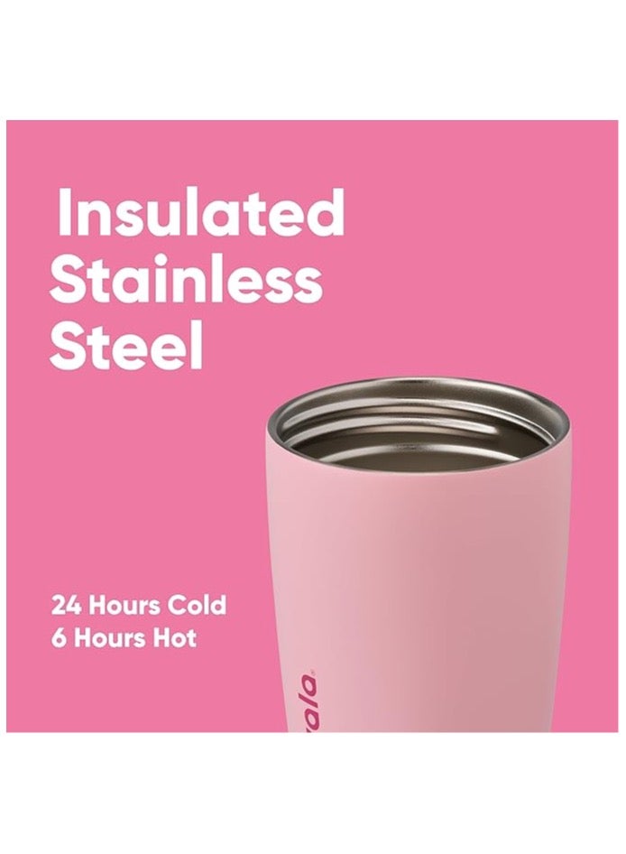 Owala (Rose Quartz 12 OZ）SmoothSip Slider Insulated Stainless Steel Coffee Tumbler, Reusable Iced Coffee Cup, Hot Coffee Travel Mug, BPA Free - Image 4