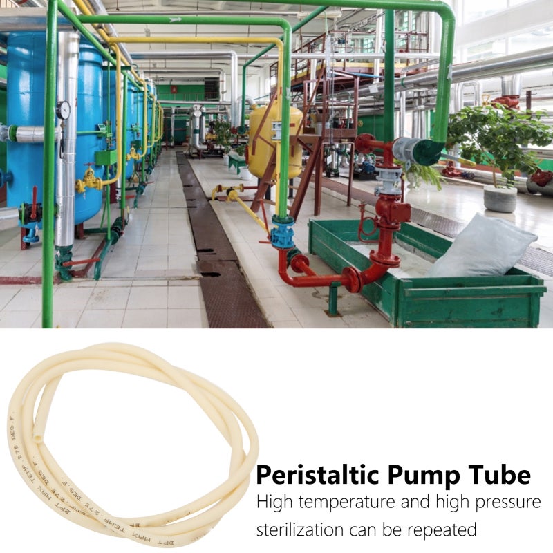Peristaltic Pump Tube: Flexible Rubber Material, -60 ℉ to 275 ℉ High Temperature Resistant - Fluid Contact-Free Transmission, 30x Better Than Ordinary Silicone Tube Reusable Tube for Bioreactor Pipeli - Image 4