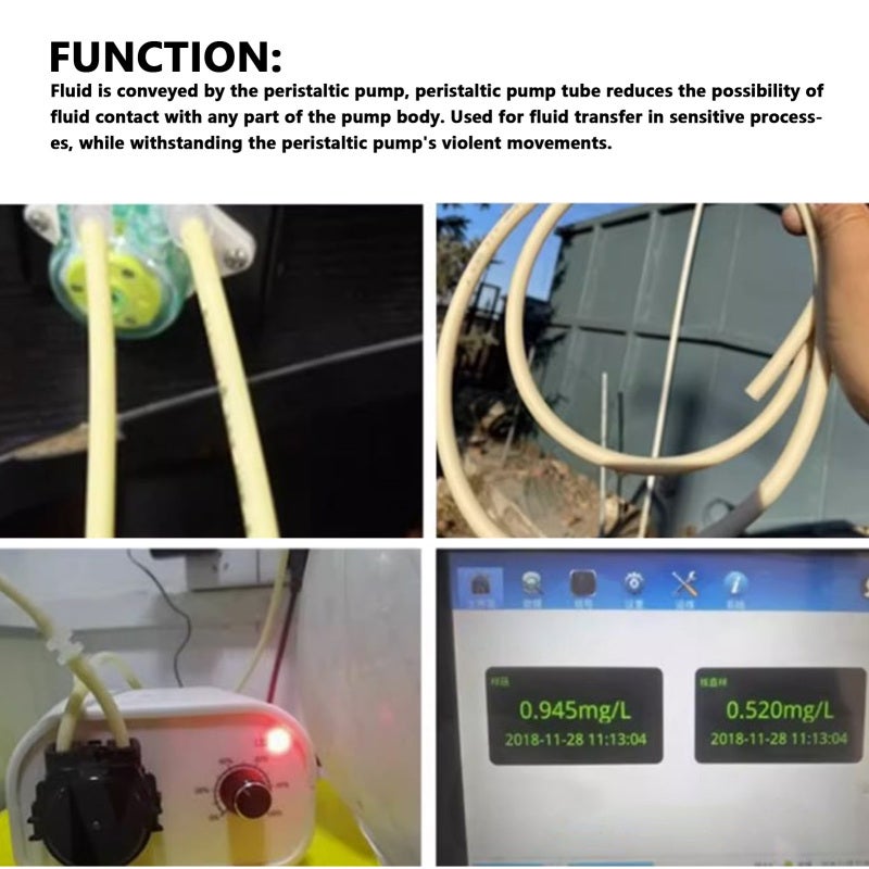 Peristaltic Pump Tube: Flexible Rubber Material, -60 ℉ to 275 ℉ High Temperature Resistant - Fluid Contact-Free Transmission, 30x Better Than Ordinary Silicone Tube Reusable Tube for Bioreactor Pipeli - Image 5