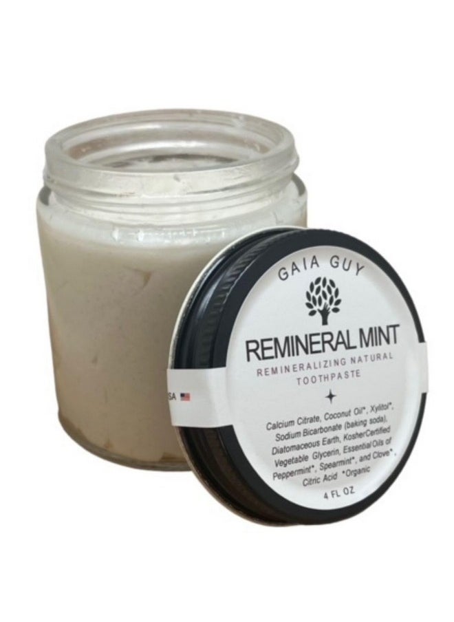 Gaia Guy REMineral Mint | Remineralizing Natural Toothpaste | Freshens Breath & Strengthens Tooth Enamel | Vegan | Fluoride Free Toothpaste  - Image 1