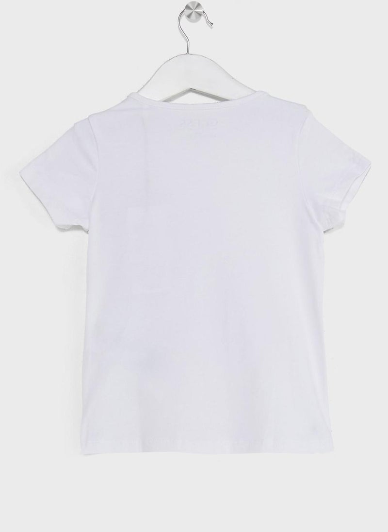 GUESS Infant Heart Print T-Shirt - Image 4
