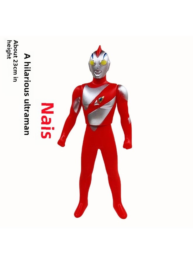 null - 23cm Children's Soft Rubber Toy Multi-style Ultraman Degas Boy's Birthday Gift Sailor Toy Soft Rubber Doll-Color:104.nayas - Image 1