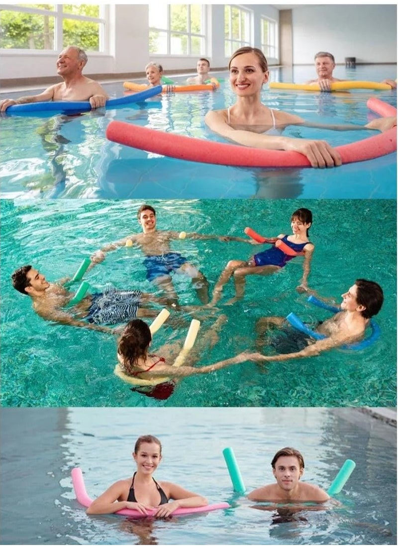 ISHWAZ Highly Buoyant Swimming Stick For Adults And Kids - 2 Swimming Pool Noodles Of Green Color  - Image 2
