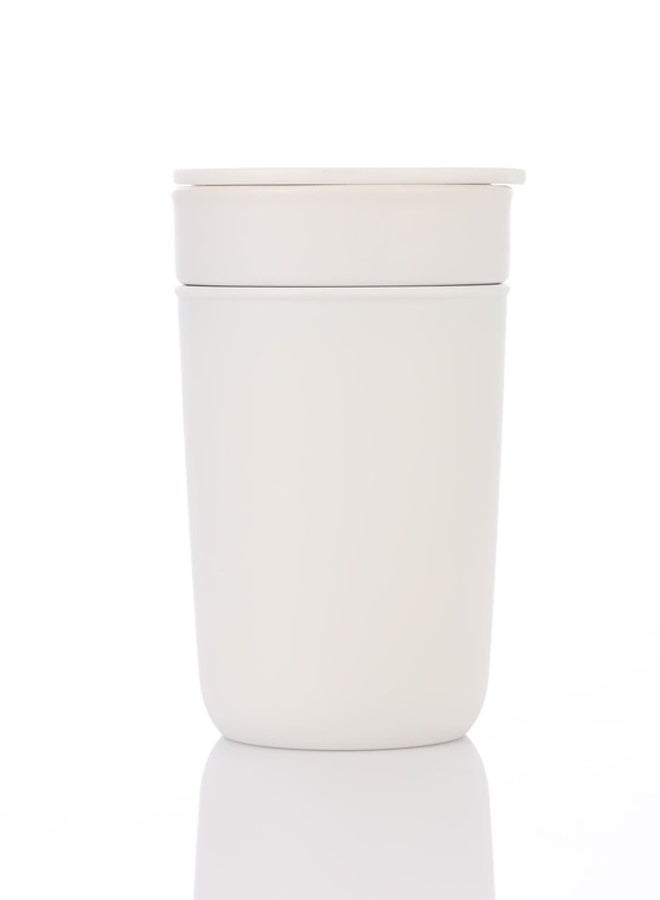 Hans Larsen SAVONA - Hans Larsen Premium Ceramic Tumbler With Recycled Protective Sleeve - White - Image 1