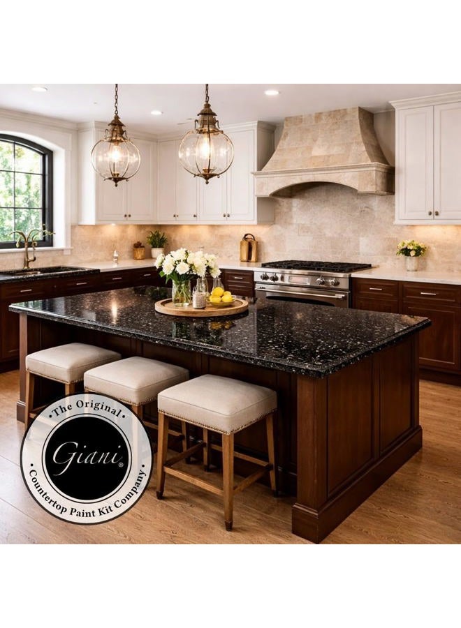 Giani Granite Countertop Paint Kit 2.0-100% Acrylic (Bombay Black) - Image 5