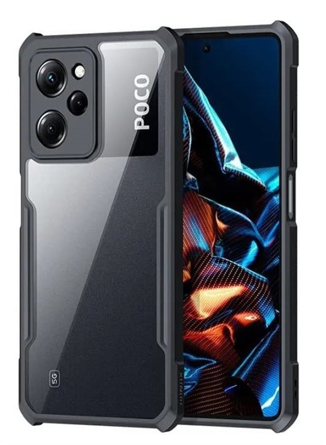 Arabest Protective Case Suitable for Xiaomi Poco X5 Pro 5g 6.67 Inch TPU Shockproof Airbag Acrylic Transparent Cover - Image 1