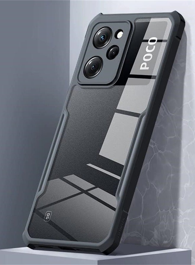 Arabest Protective Case Suitable for Xiaomi Poco X5 Pro 5g 6.67 Inch TPU Shockproof Airbag Acrylic Transparent Cover - Image 3