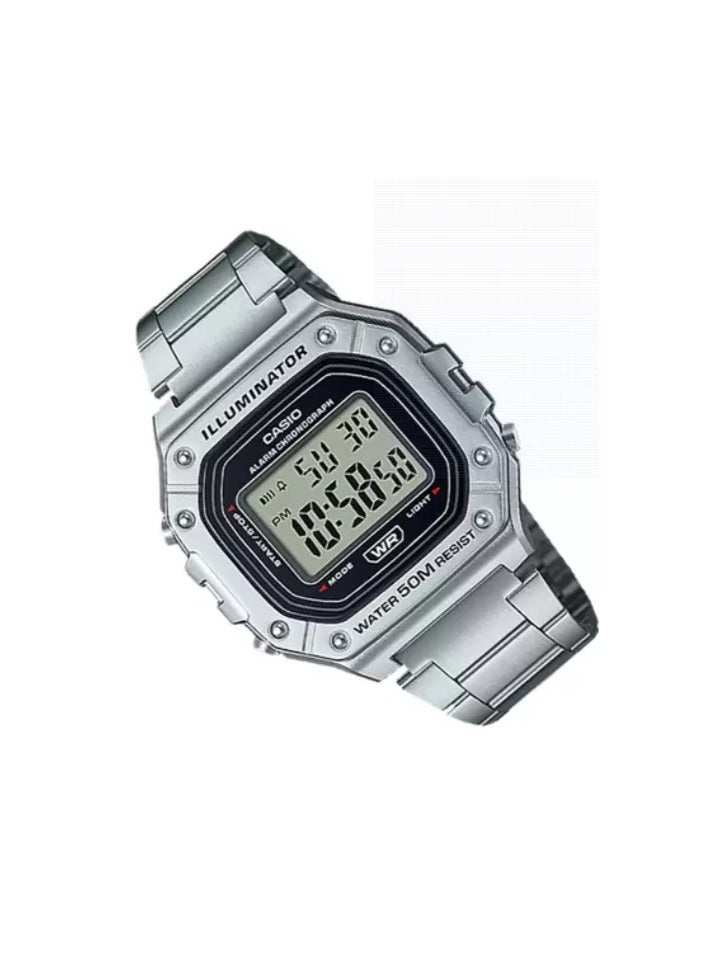 Casio Watch for Men W-218HD-1AVDF Digital Stainless Steel Band - Image 3