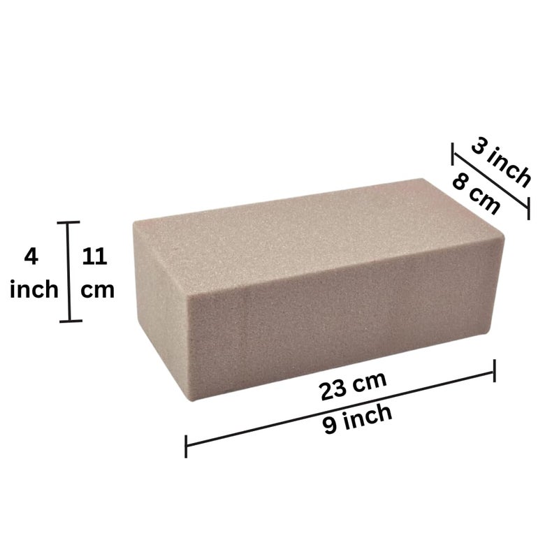 Oasis Pack of 6 Sec/Dry Floral Foam Blocks | Water Weather Resistant Dry Floral Foam for Artificial/Dried Flower Arrangements | Size 9 X 3 X 4 Inches - Image 3