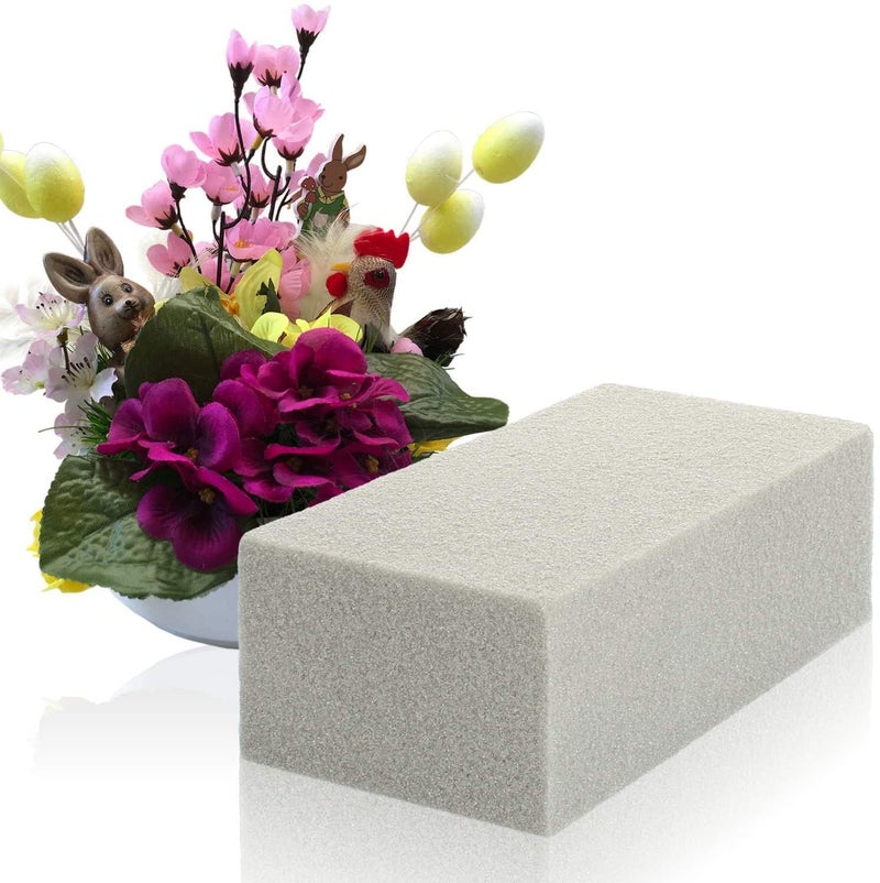 Oasis Pack of 6 Sec/Dry Floral Foam Blocks | Water Weather Resistant Dry Floral Foam for Artificial/Dried Flower Arrangements | Size 9 X 3 X 4 Inches - Image 4