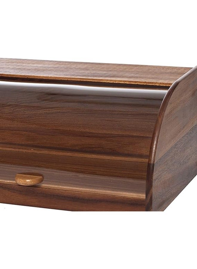 Billi Wooden Bread Box With Acrylic Lid Brown ‎27.5 x 40.1 x 18 cm - Image 4