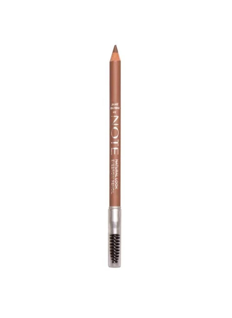 Note Note Natural Look Eyebrow Pencil 02 - Light Brown  - Image 2