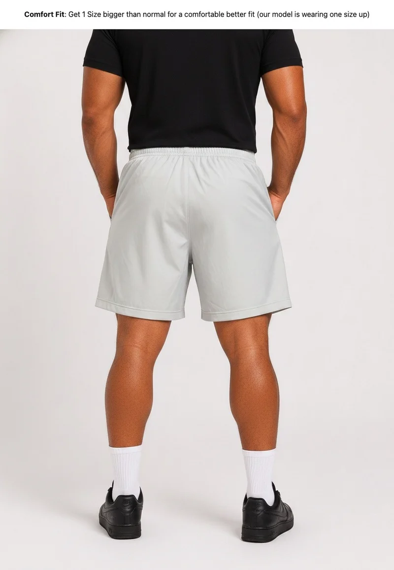 Prima Ace Men's Shorts Gym Addict Premium Light Grey
