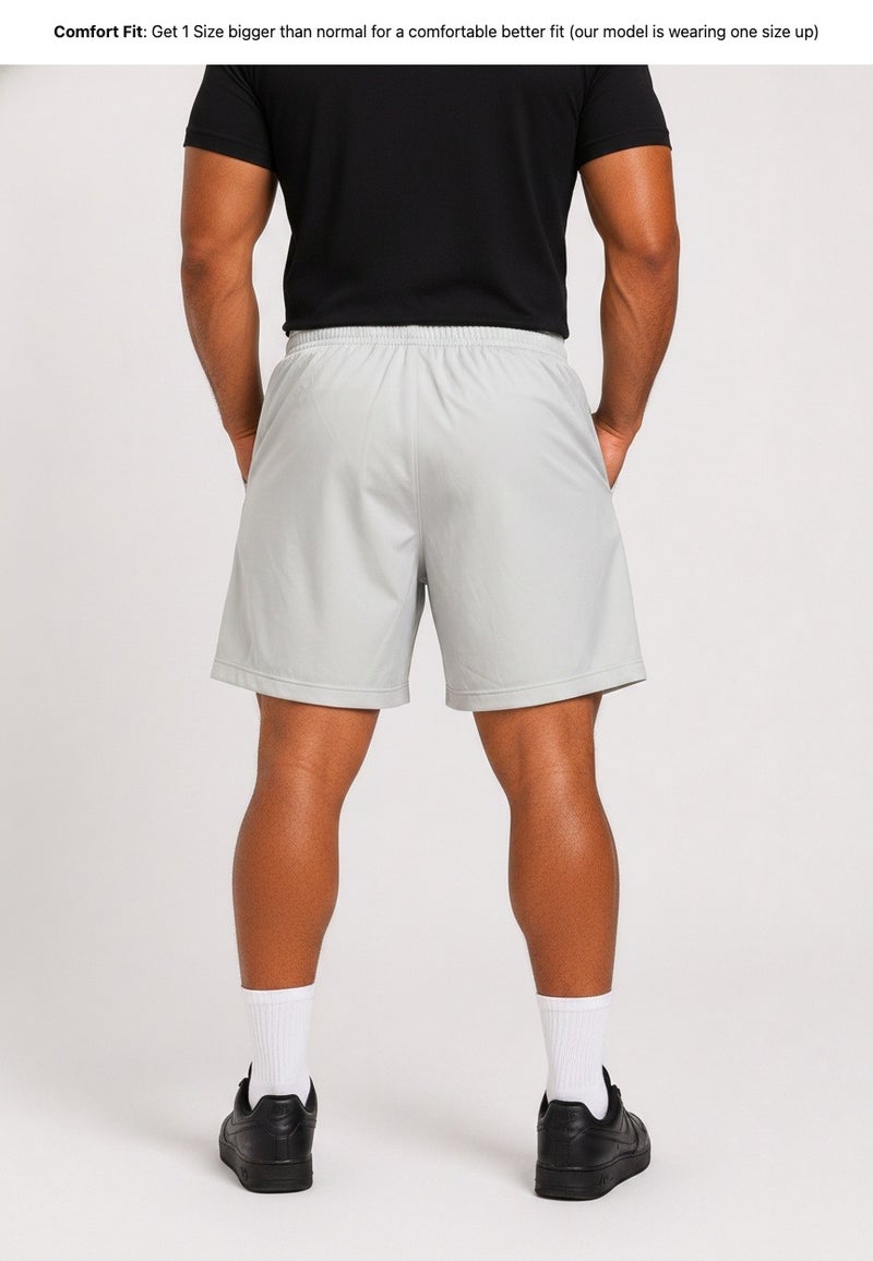 Prima Ace Men's Shorts Gym Addict Premium Light Grey - Image 2