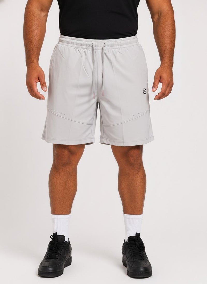 Prima Ace Men's Shorts Gym Addict Premium Light Grey - Image 1