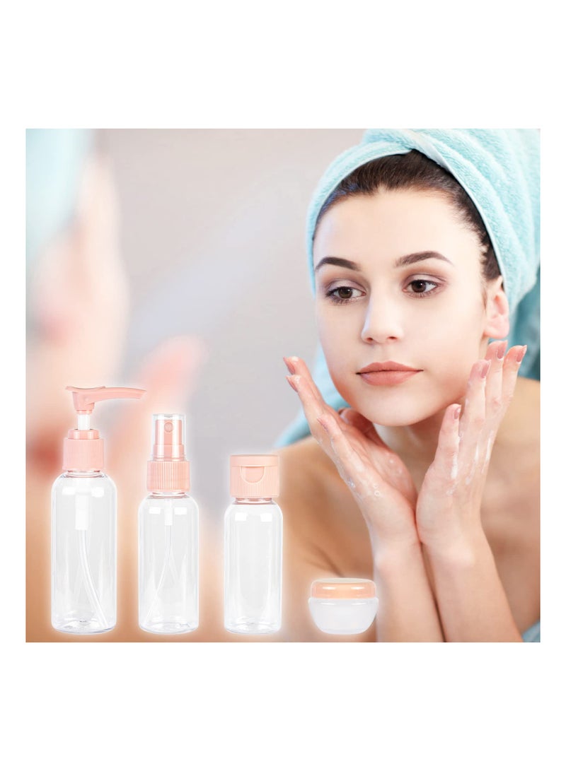 SOLARAE Leak-Proof Travel Bottle Set for Air Travel - Refillable Toiletry Liquid Containers with Storage Bag for Makeup, Liquids, and Toiletries. Perfect for On-the-Go Convenience! - Image 3