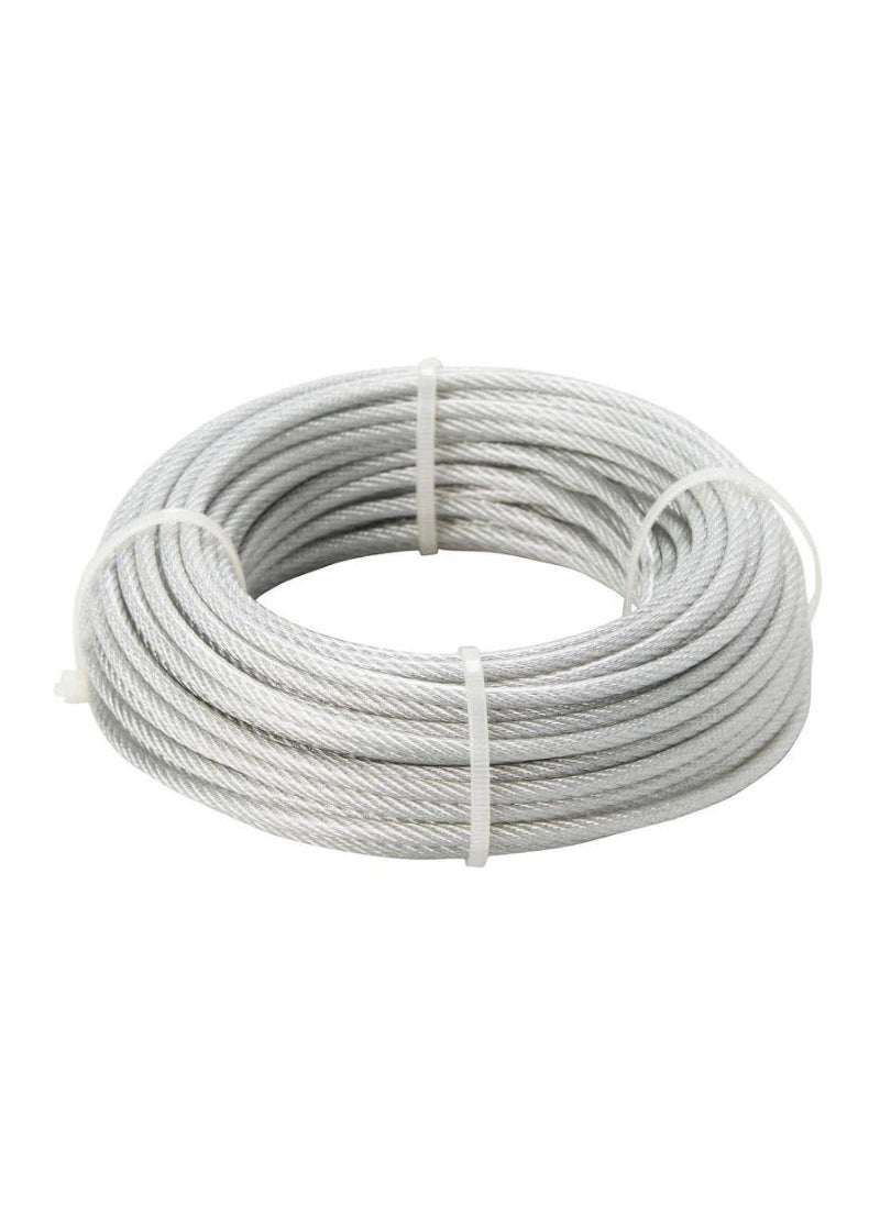 ACE Diall Steel And PVC Cable 4mm x 20m 