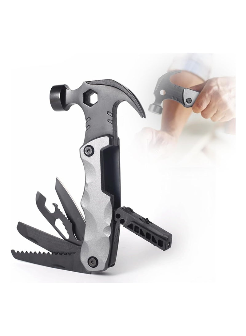 general Men's Multi Tool Hammer Camping Accessories Gifts  Multi Tool Camping Accessories 13 in 1 Survival Multi Tool Hammer - Image 1