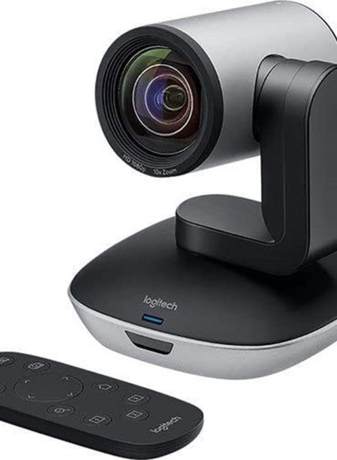 Logitech PTZ PRO 2 Video Camera for Conference Rooms, HD 1080p Video - Auto-focus USB Black/Silver - Image 2