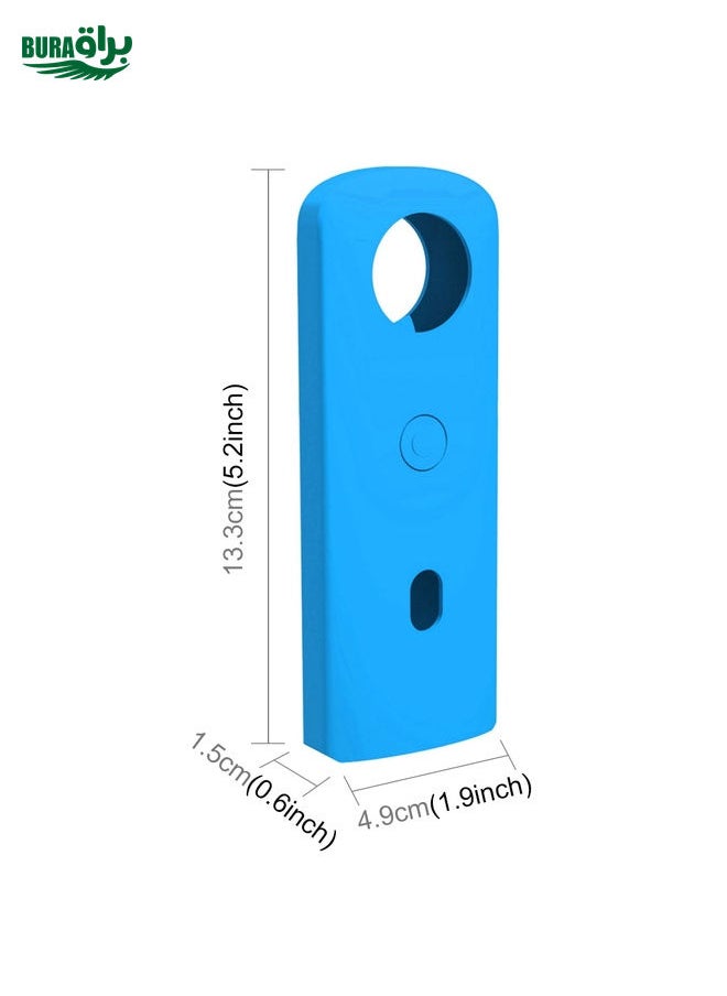 PULUZ Silicone Protective Case with Lens Cover for Ricoh Theta SC2 360 Panoramic Camera(Blue)