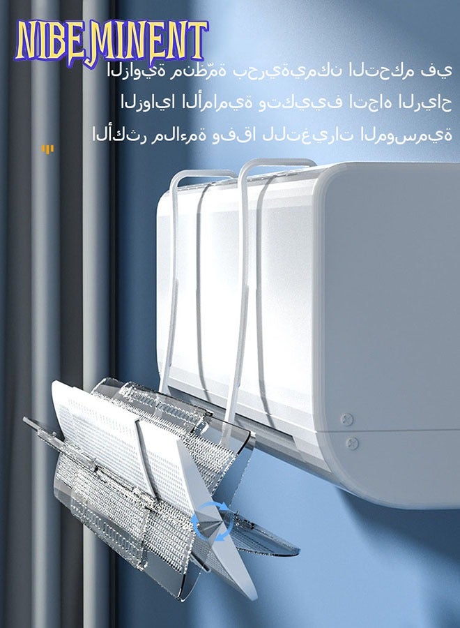 NIBEMINENT Air Conditioner Deflector Air Conditioning Wind Shield, Split Ac Adjustable Flow Deflector Preventing Ac From Blowing Directly, For Home Office Retractable Ac Windshield  - Image 5