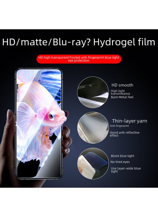 Generic Galaxyz Flip543 Screen Protector Foldable Screen Water Drop Film Tpu Anti-scratch Anti-fingerprint Soft Film-Color:Positioning Paste High-definition Hydraulic Film (side Film)-Dimensions:Samsung Z Flip5/w24flip (bare Film)  - Image 4