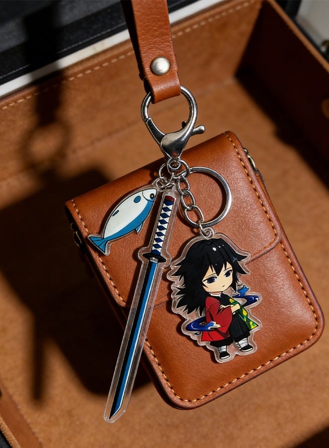 سلسلة مفاتيح سيف نيتشيرين من أنمي قاتل الشياطين، قلادة توميوكا غيو، مناسبة للهواتف والحقائب ومفاتيح السيارات، هدية مثالية لهواة جمع التذكارات - Image 5