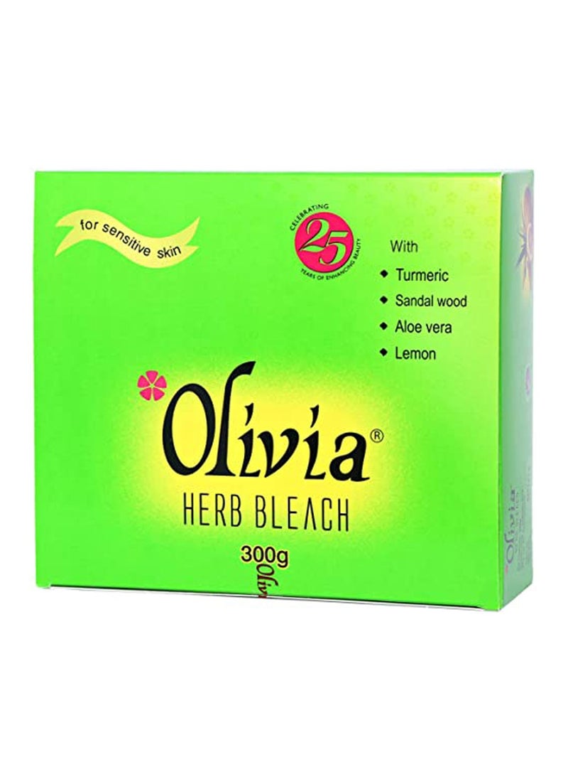Olivia - Herb Bleach For Sensitive Skin With Haldi Chandan Aloe Vera Nimbu 300g - Image 1