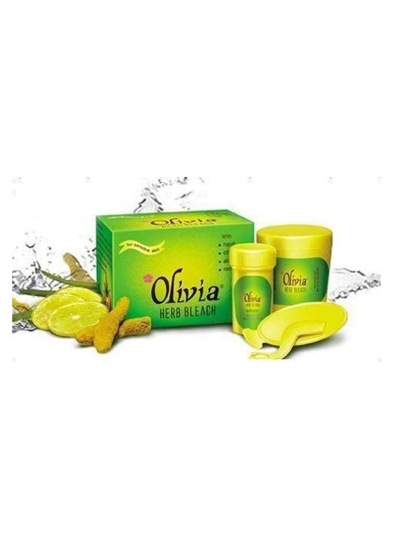 Olivia - Herb Bleach For Sensitive Skin With Haldi Chandan Aloe Vera Nimbu 300g - Image 1