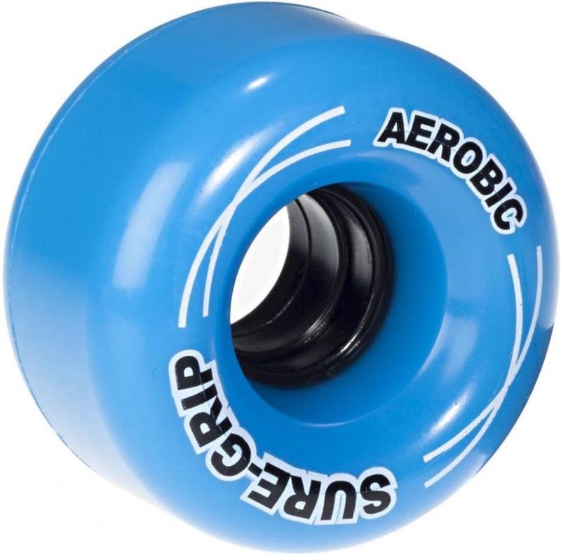 Aerobic Outdoor Wheels - Made from Shock Absorbing Urethane - Durometer of 85A and Diameter of 62mm - Provide Durable & Smooth Ride - Comes in Diverse Color Options - Set of 8 Wheels