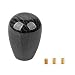 MOXRUQ Carbon Fiber Gear Shift Knob Universal ManualAutomatic Shifter with 3 Thread Adapters Cool Design Shift Lever Knob Head Sporty Interior Upgrade for Most Cars Carbon - Image 2