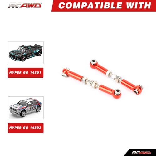 RCAWD Steering Links Linkage for 1/14 MJX 14210 14209 Steering Turnbuckles Tie Rod Upgrades Part - Image 2