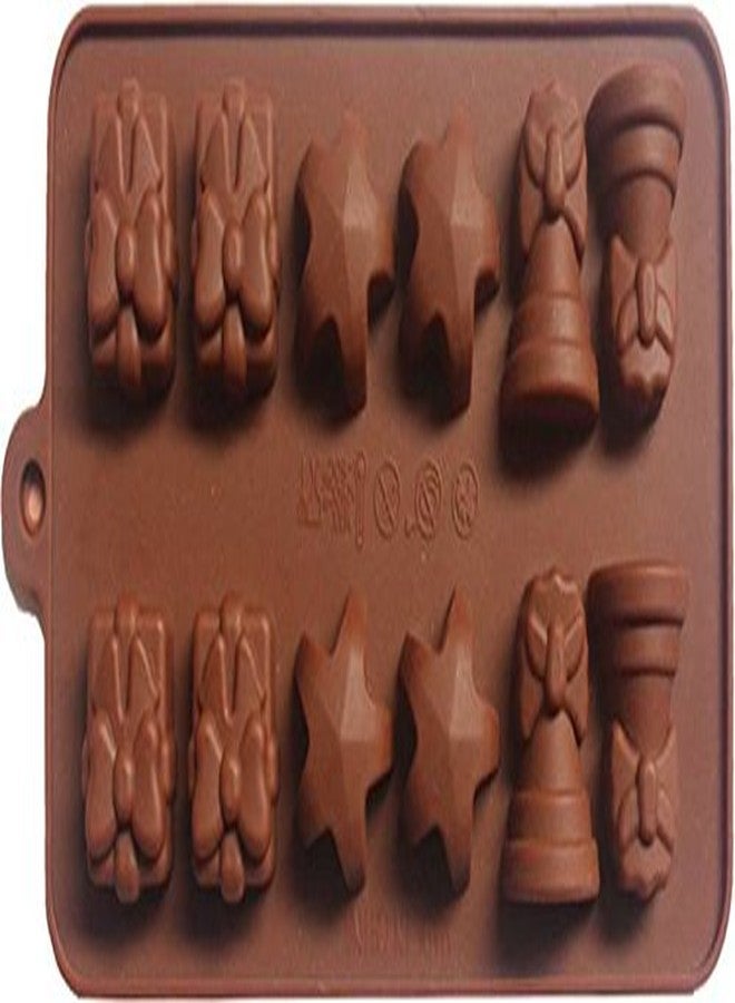 Cake Decor Silicon 12 Cavity Star Bells Design, Ice, Chocolate Decorating Mould JSC1894 - Image 2
