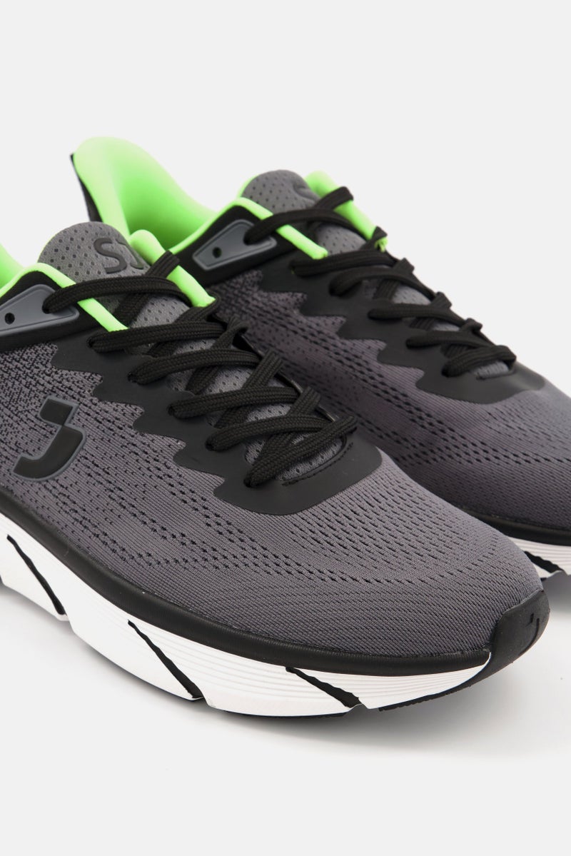 SAFETY JOGGER Men Lace Up Running Shoes, Grey  - Image 3