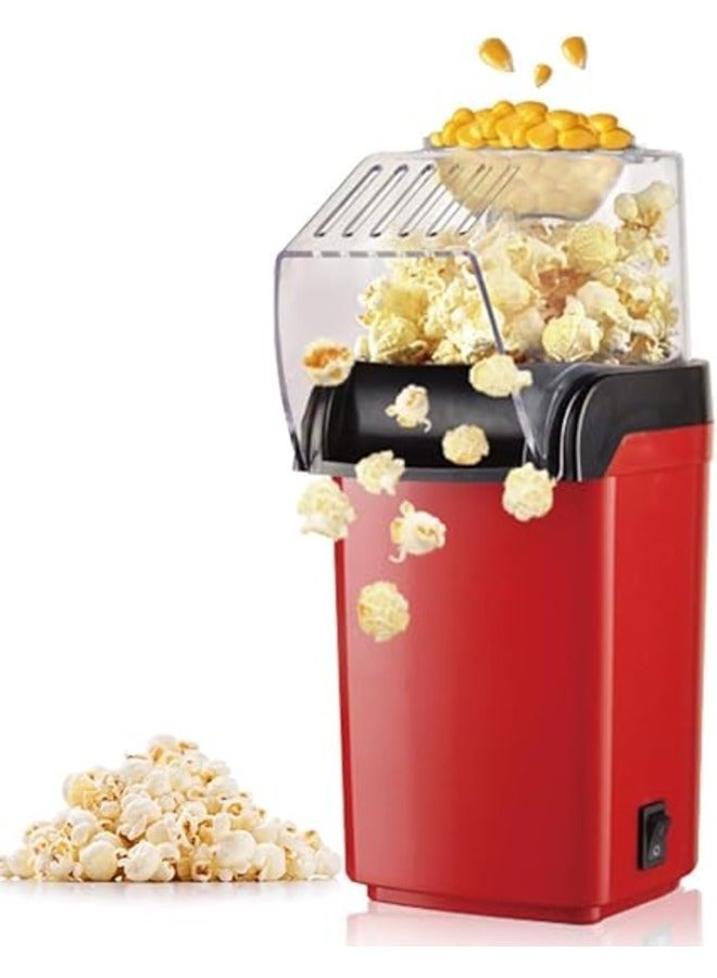 Hot Air Popcorn Maker Machine 1200W, Home Popcorn Maker with Removable Top Cover and Measuring Spoon - Image 2