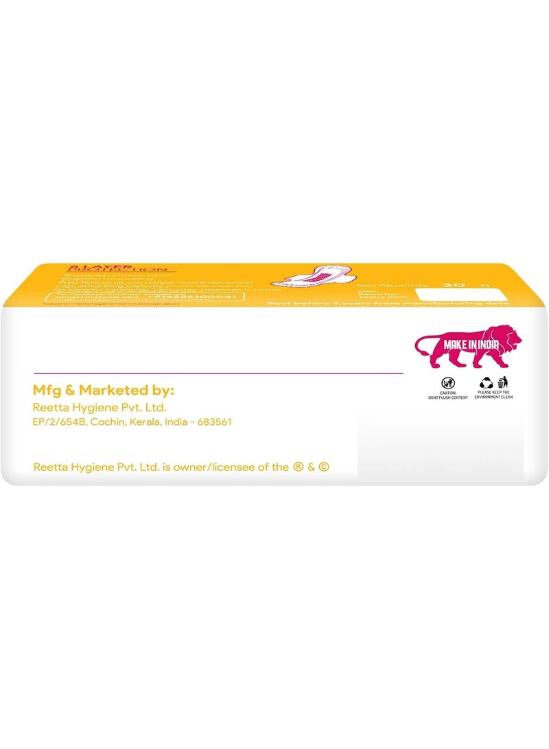 Colleen Ultra Thin Premium Graphene Anion XL Sanitary Napkin 274 MM Mid Flow Day Use 30Pads - Image 3