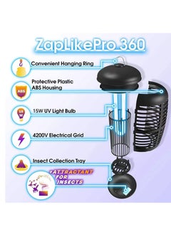 Joshberg Waterproof Electric Mosquito Zappers,Mosquito Killer,Insect Fly Trap  - Image 5