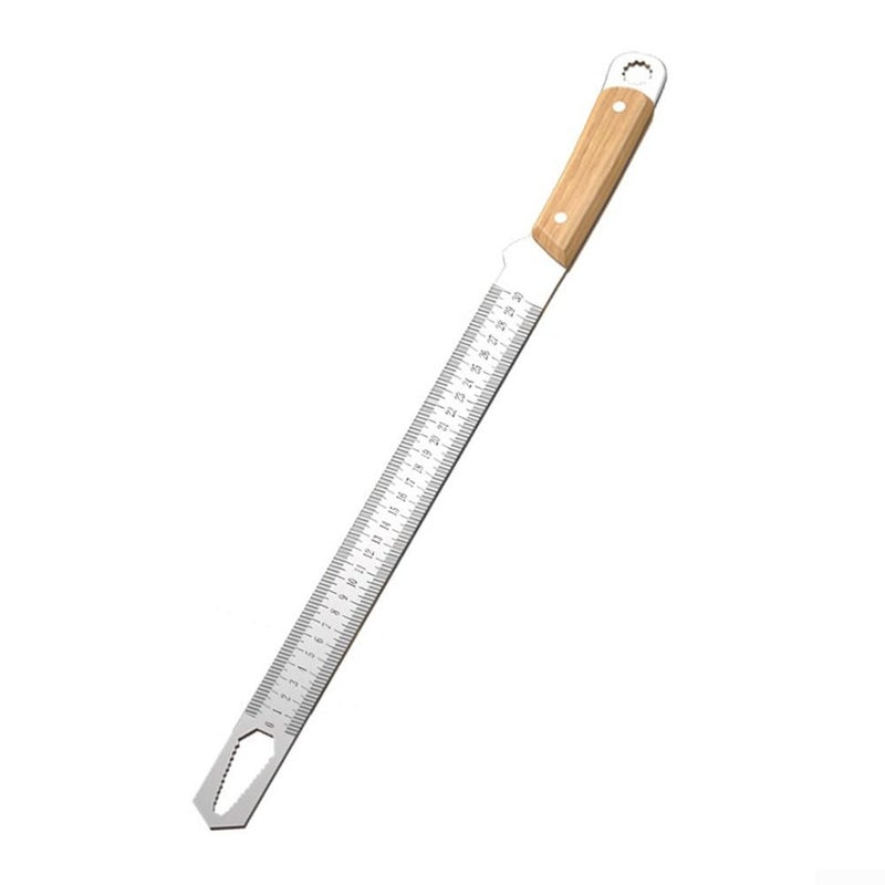 300mm Steel Machinist Ruler Dual Scale 0 300mm Measuring Tool Nut Wrench - Image 2