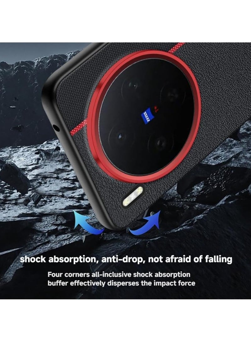 general For VIVO X300 Pro PU Leather Back Cover Durable, Shock-Resistant, Fingerprint-Resistant Lightweight and Stylish - Image 2