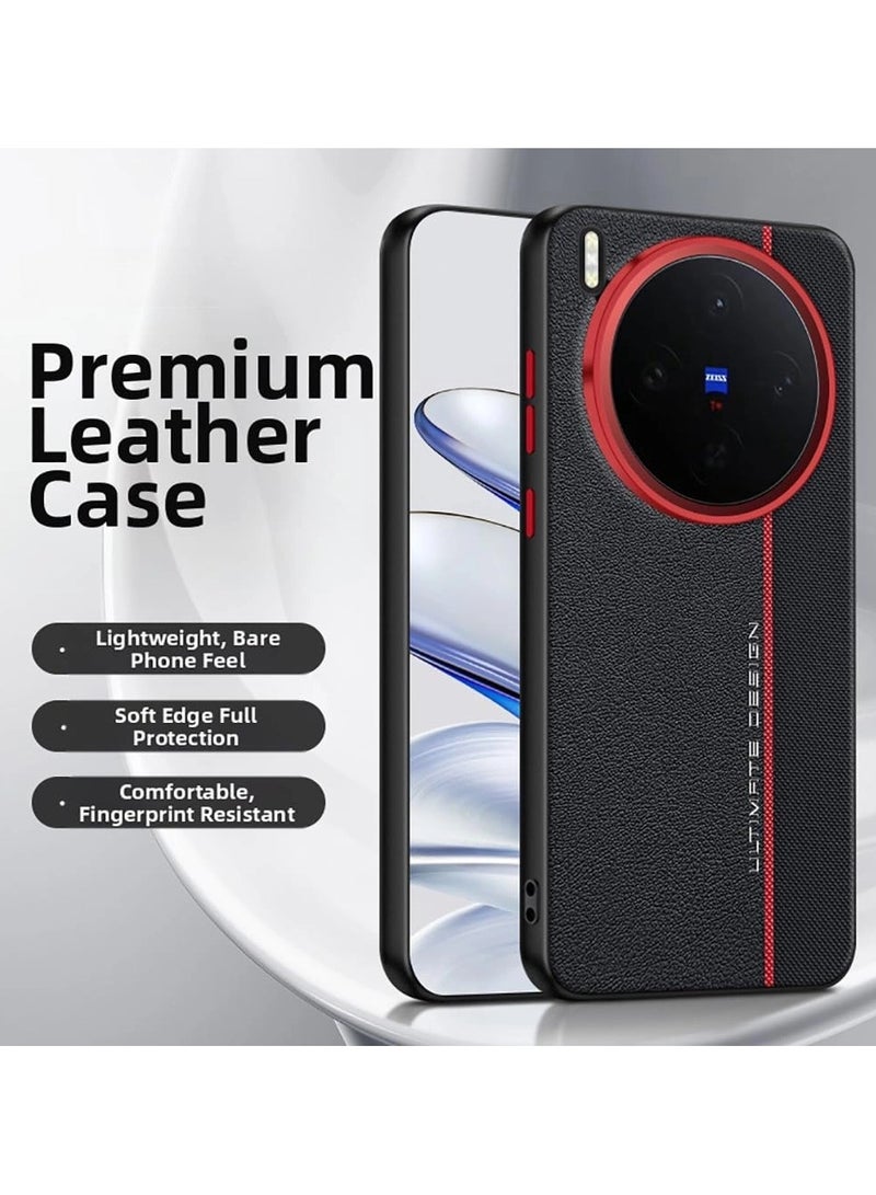 general For VIVO X300 Pro PU Leather Back Cover Durable, Shock-Resistant, Fingerprint-Resistant Lightweight and Stylish - Image 3