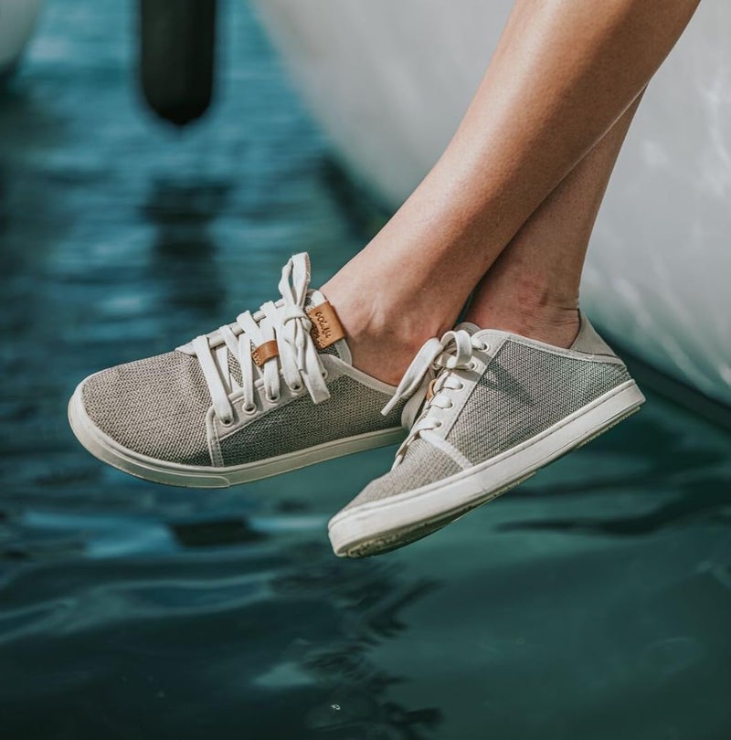 OLUKAI Pehuea Li Women's Lace-Up Sneakers, Casual Everyday Shoes with Drop-in Heel, Lightweight & Breathable Mesh Design, All-Day Comfort & Support, Tapa/Tapa, 7.5 - Image 2