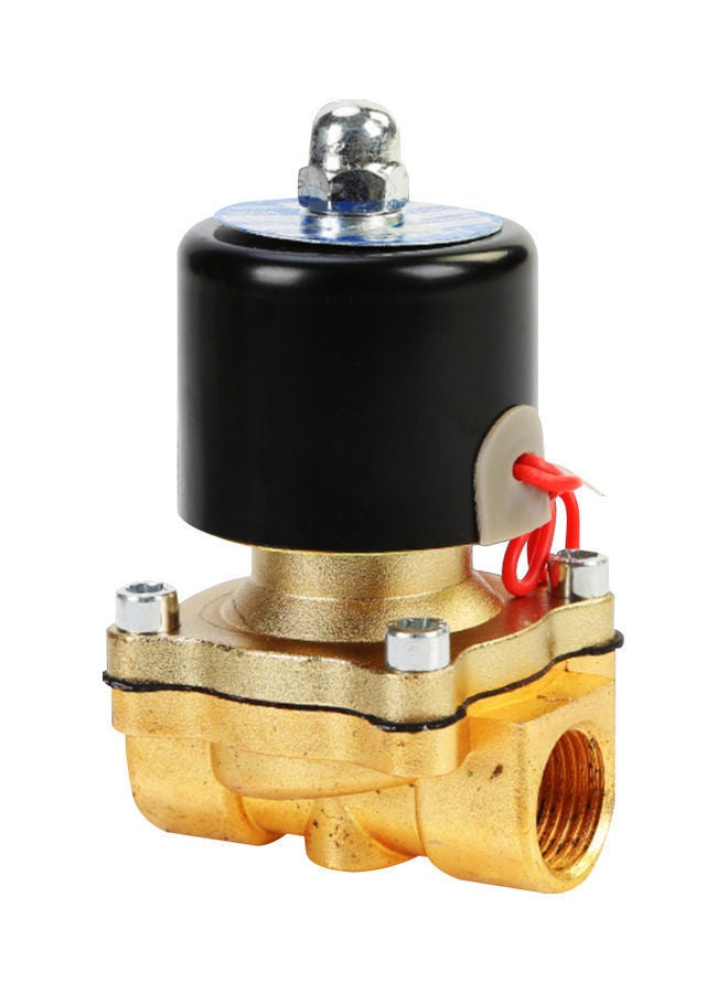 NIBEMINENT AC110V Electric Solenoid Black/Gold 10.90 x 5.60cm