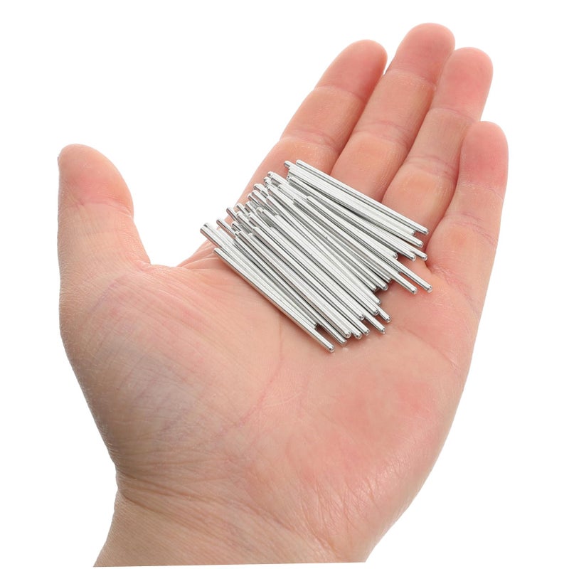3X0 2X0 2CM 50 قطعة محاور معدنية مستقيمة قضبان مستديرة لسيارات الألعاب DIY بناء النماذج - Image 5