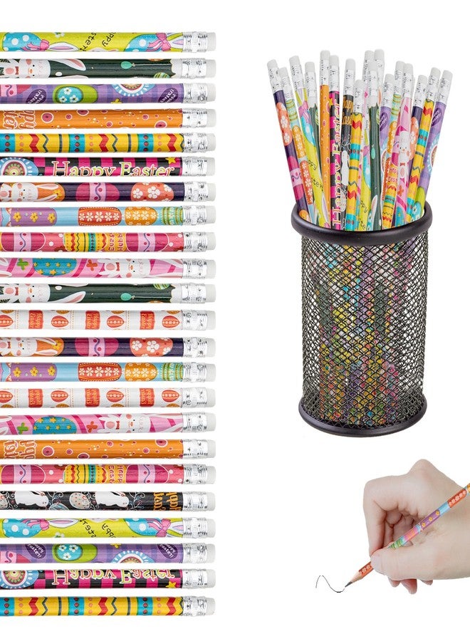 Jocomoni 48pcs Easter Pencil, Assorted Pattern Colored Pencil with Erasers Colorful Stationery Pencils for Easter Decorations Gift Prize Party Favor Office Supply - Image 1