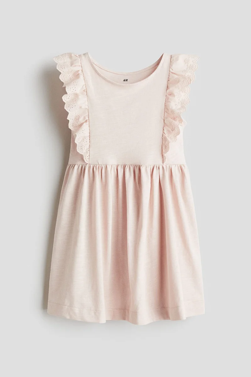 H&M Frill-trimmed cotton dress