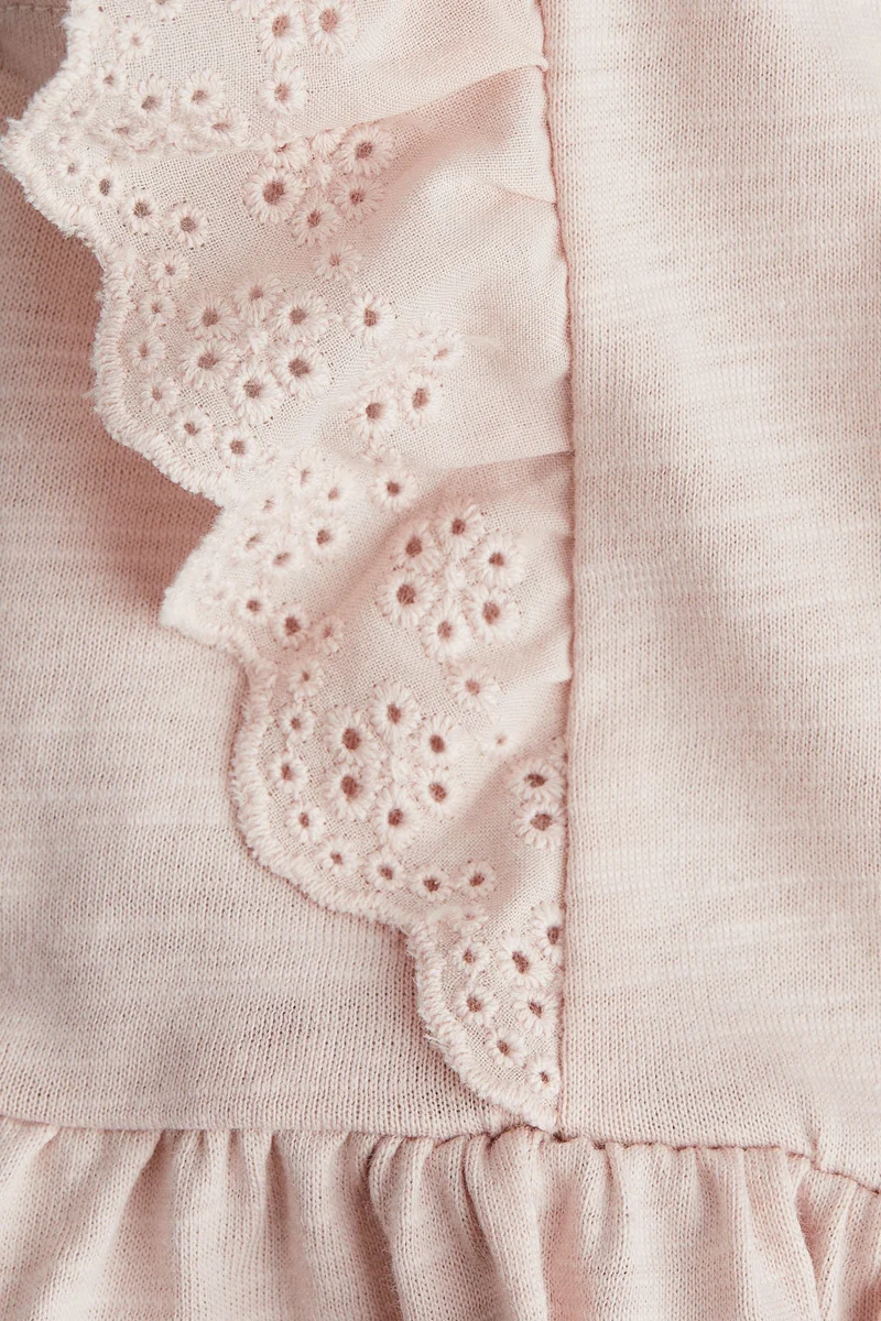 H&M Frill-trimmed cotton dress