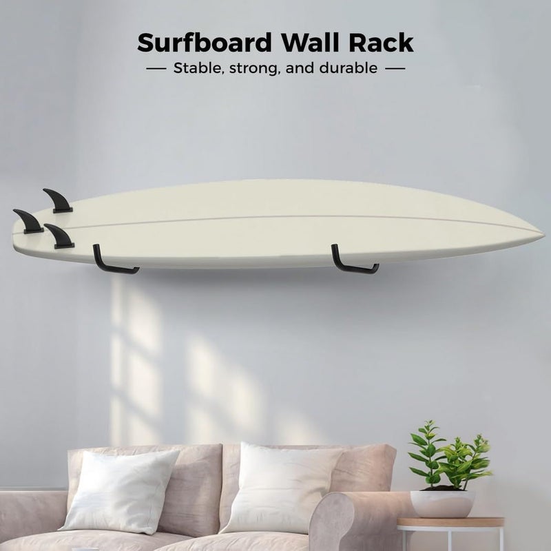 Heavy Duty Mountable Rack for Surfboard Snowboard Kayak Paddleboard Anti Scratch Storage - Image 5