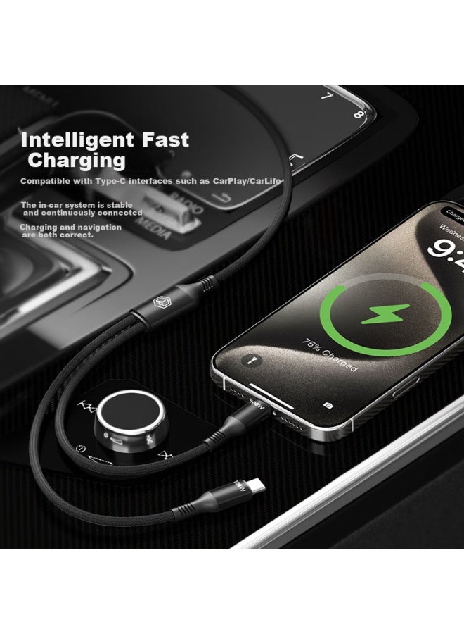 JD.com Jd Jingzao Type-C To Dual Type-C 2-In-1 Data Cable Apple 16/15 Charging Cable Pd100W Fast Charging Cable One Drag Two For Apple Android Ipad Laptop - Image 2